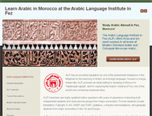 Tablet Screenshot of alif-fes.com
